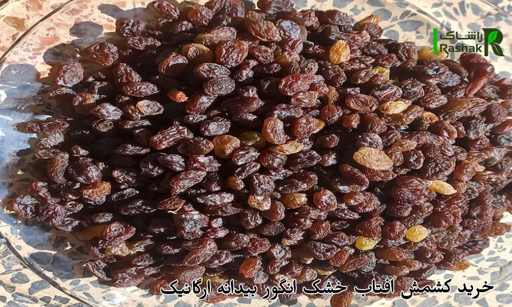 خرید کشمش افتاب خشک انگور بیدانه ارگانیک