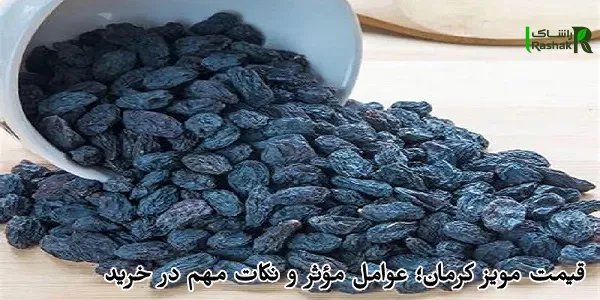 قیمت مویز کرمان؛ عوامل مؤثر و نکات مهم در خرید