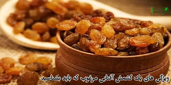 ویژگی های یک کشمش آفتابی مرغوب که باید بشناسید