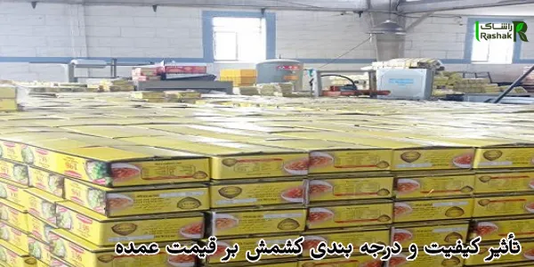 تأثیر کیفیت و درجه بندی کشمش بر قیمت عمده تأثیر کیفیت و درجه بندی کشمش بر قیمت عمده