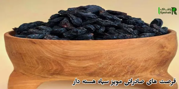 فرصت های صادراتی مویز سیاه هسته دار
