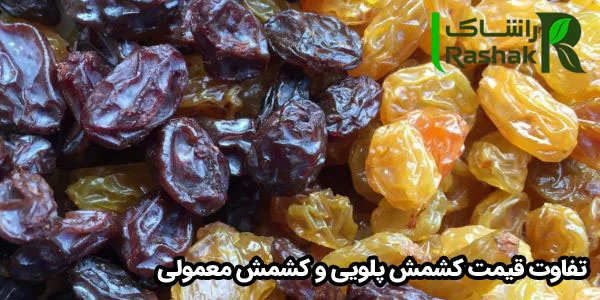 تفاوت قیمت کشمش پلویی و کشمش معمولی تفاوت قیمت کشمش پلویی و کشمش معمولی
