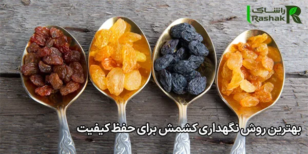 بهترین روش نگهداری کشمش برای حفظ کیفیت بهترین روش نگهداری کشمش برای حفظ کیفیت
